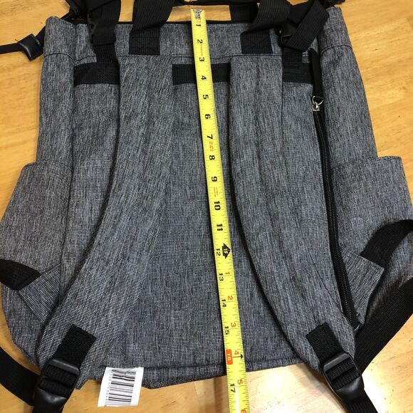 Eddie Bauer Diaper Bag Convertible Backpack Gray First‎ Adventure Mercer F5 - Picture 4 of 11